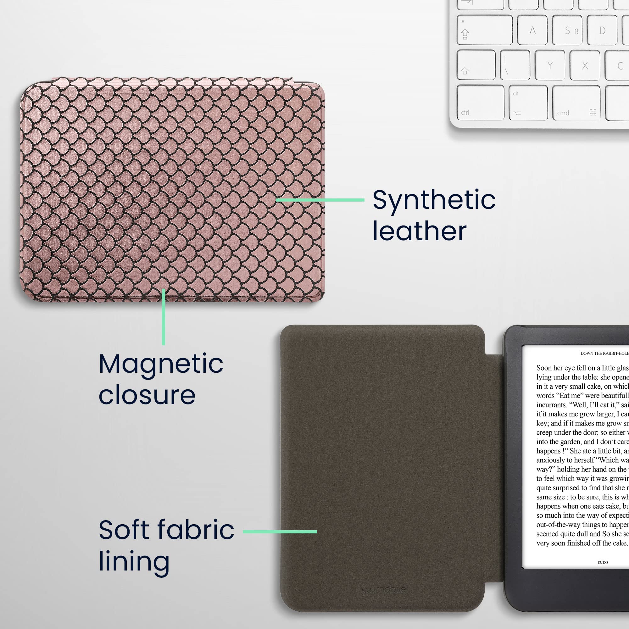 Foto 6 pulgar | Funda Para Lector Electrónico Kwmobile Compatible Con Kobo Clara 2e/tolino Shine 4 - Venta Internacional.