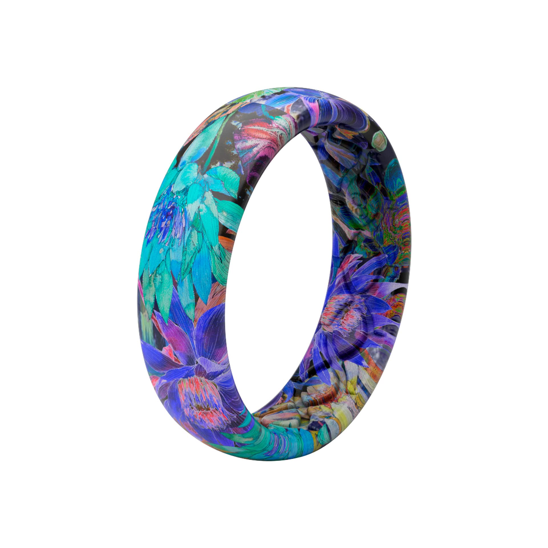 Foto 8 pulgar | Anillo De Silicona Groove Life Aspire Twilight Blossom Tamaño 8 - Venta Internacional.
