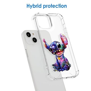 Foto 5 | Funda De Teléfono Transparente Para Iphone 15 Plus (2023) Con Puntadas - Venta Internacional.