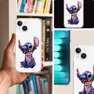 Foto 6 | Funda De Teléfono Transparente Para Iphone 15 Plus (2023) Con Puntadas - Venta Internacional.