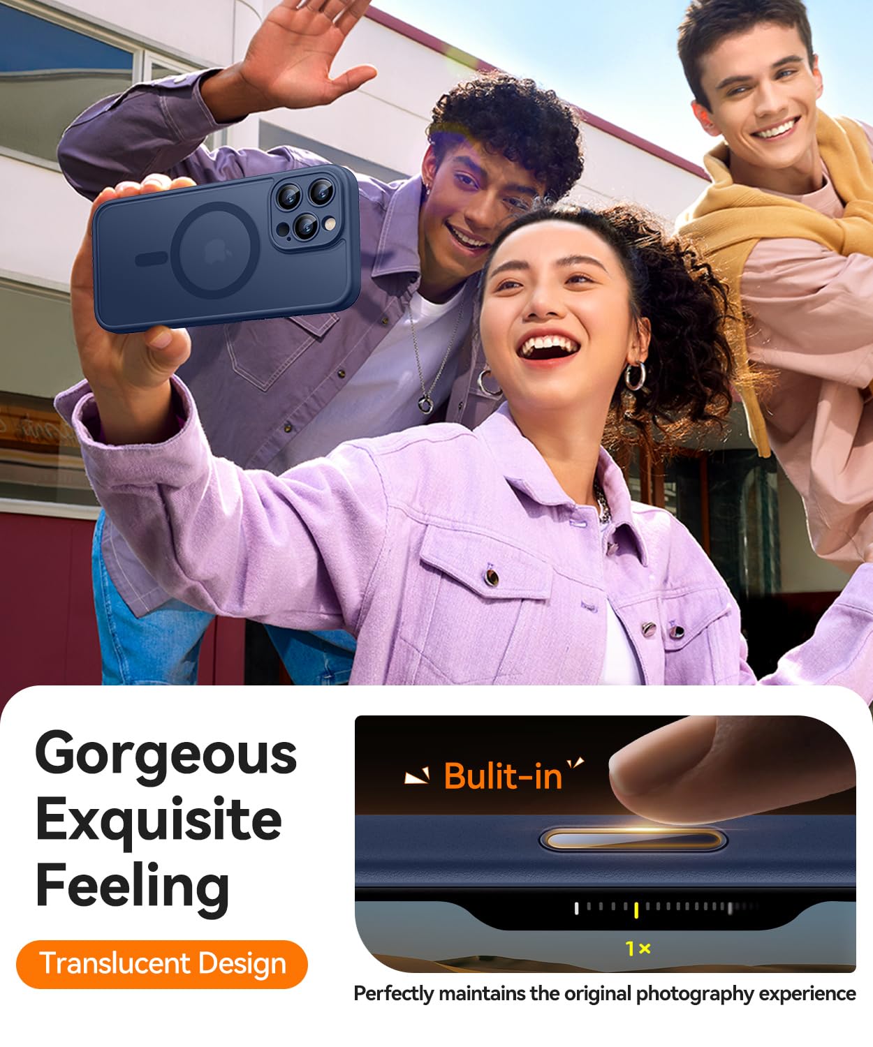 Foto 5 pulgar | Funda Magnética Canshn Compatible Con Iphone 16 Pro - Venta Internacional.