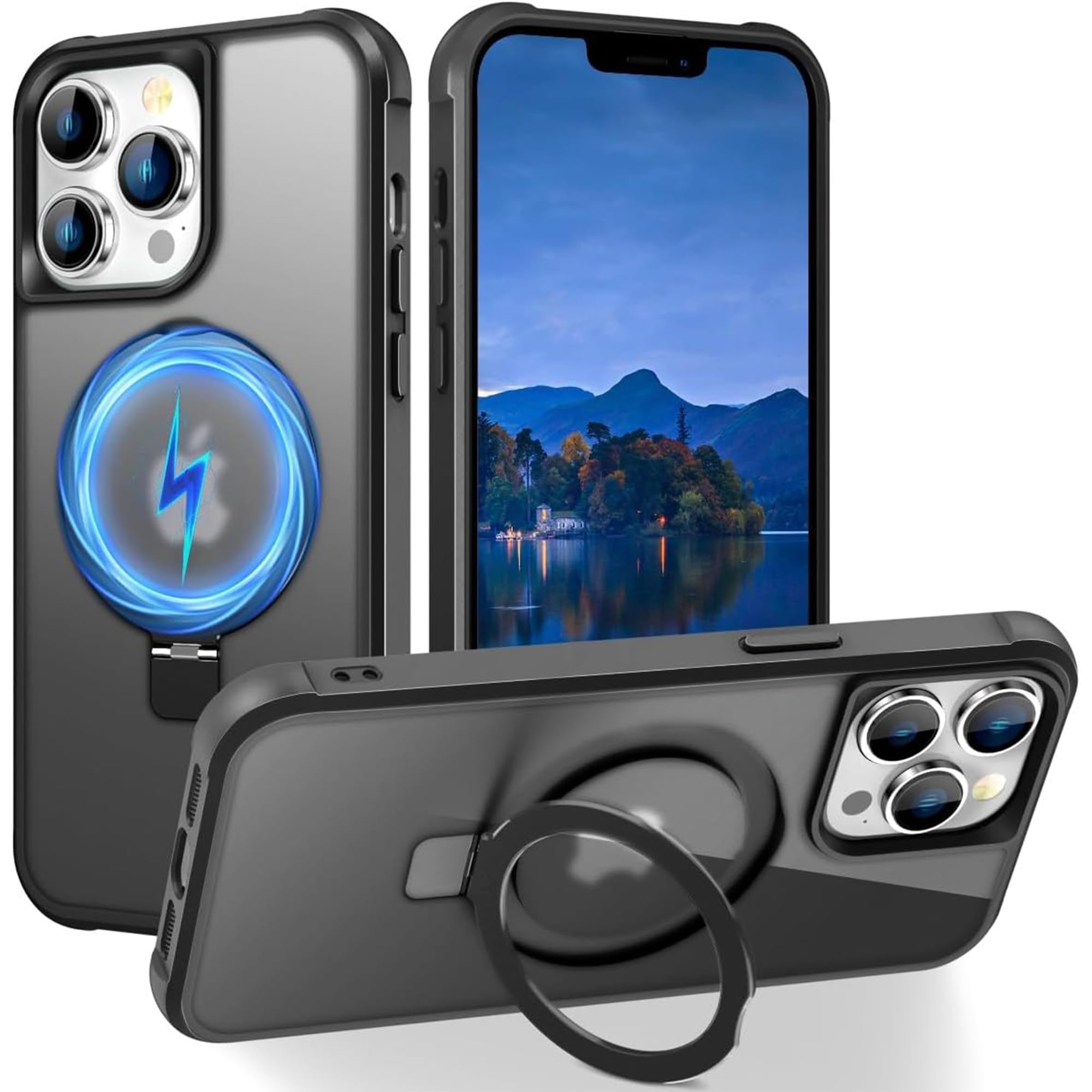 Foto 1 | Funda De Teléfono Skylmw Compatible Con Iphone 13 Pro 6.1 Negra - Venta Internacional.