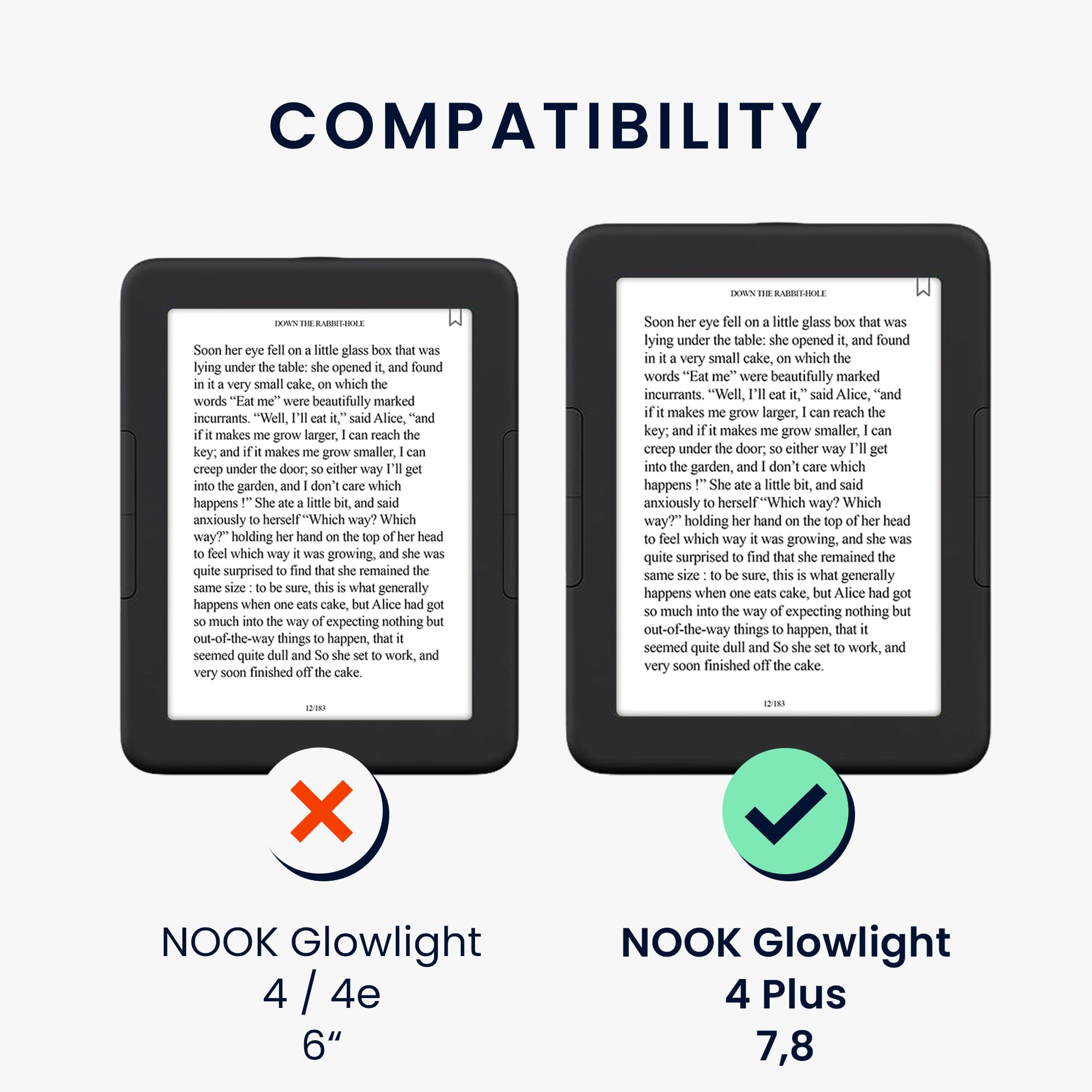Foto 7 pulgar | Funda Para Lector Electrónico Kwmobile Compatible Con Barnes & Noble Nook Glowlight 4 Plus - Venta Internacional.