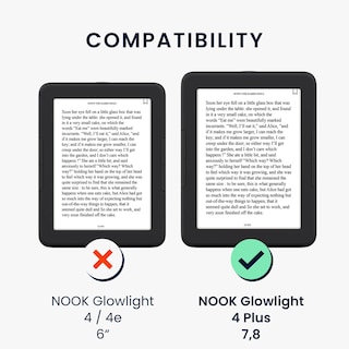 Foto 6 | Funda Para Lector Electrónico Kwmobile Compatible Con Barnes & Noble Nook Glowlight 4 Plus - Venta Internacional.