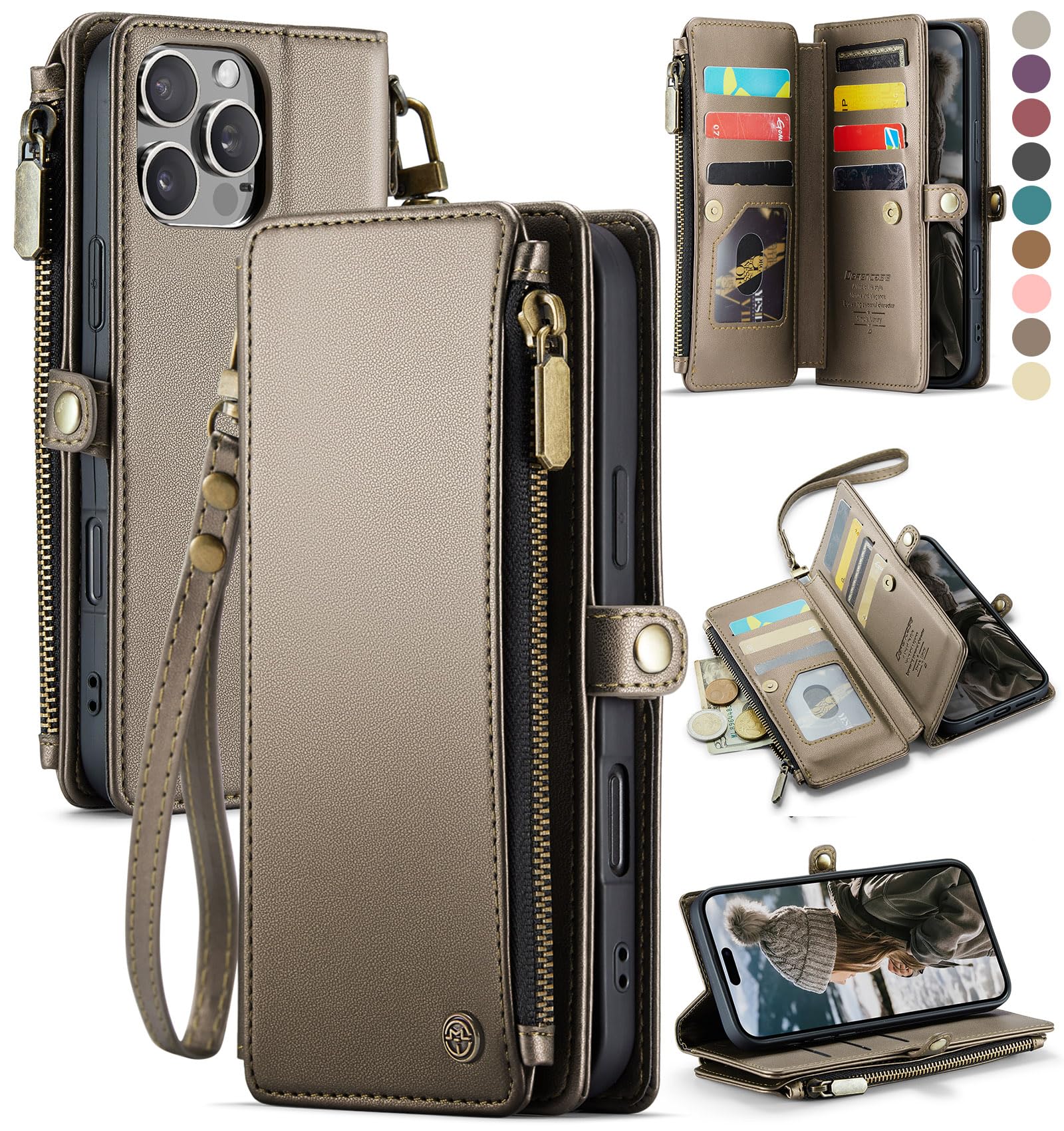 Funda Wallet Defencase Compatible Con Iphone 16 Pro - Venta Internacional.