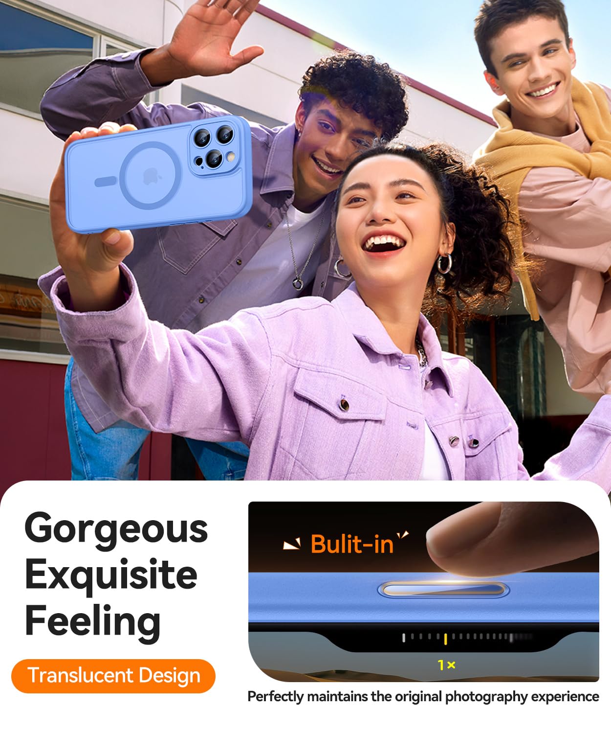 Foto 5 pulgar | Funda Magnética Canshn Compatible Con Iphone 16 Pro Max - Venta Internacional.