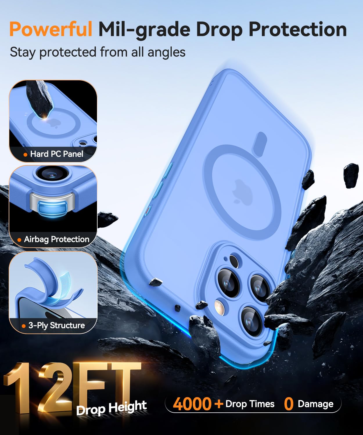 Foto 8 pulgar | Funda Magnética Canshn Compatible Con Iphone 16 Pro Max - Venta Internacional.