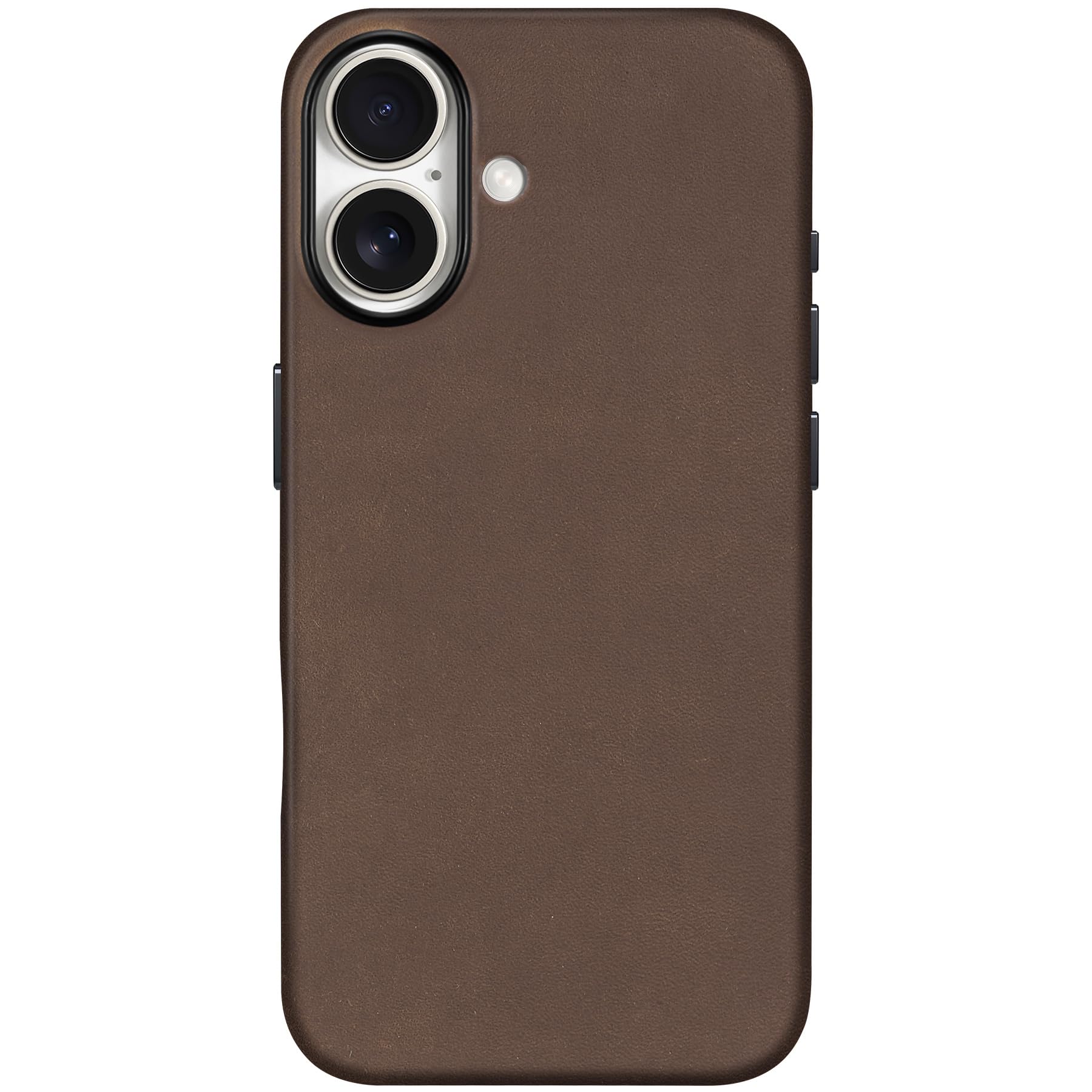 Foto 2 pulgar | Funda Shieldon Para Iphone 16 6.1 De Piel Marrón Oscuro - Venta Internacional.
