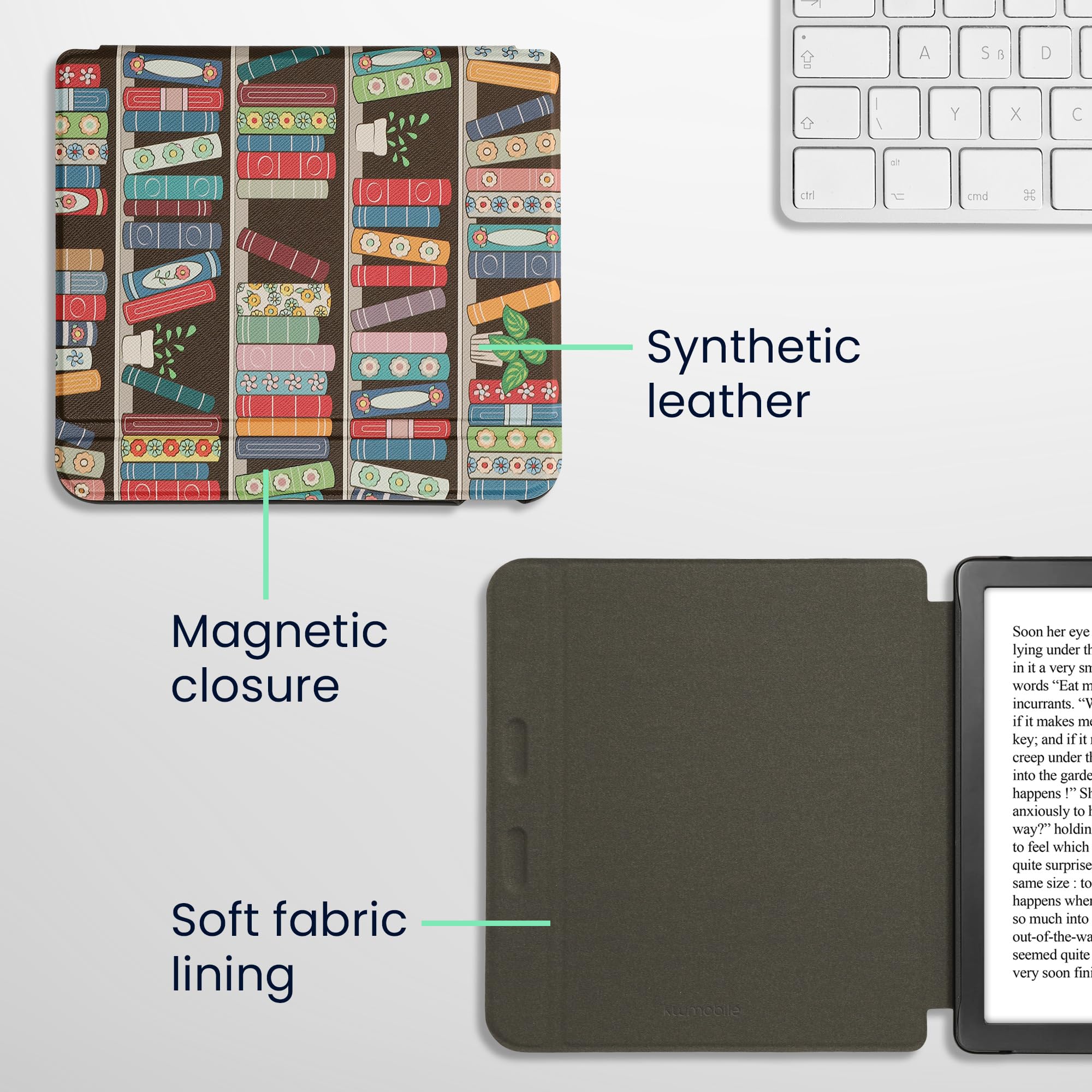 Foto 5 | Funda Kwmobile Compatible Con El Lector Electrónico Kobo Libra Colour - Venta Internacional.