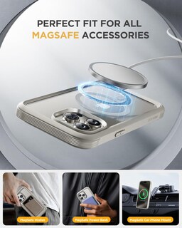 Foto 5 | Funda Magnética Miracase Para Iphone 15 Pro Max, Color Gris - Venta Internacional.