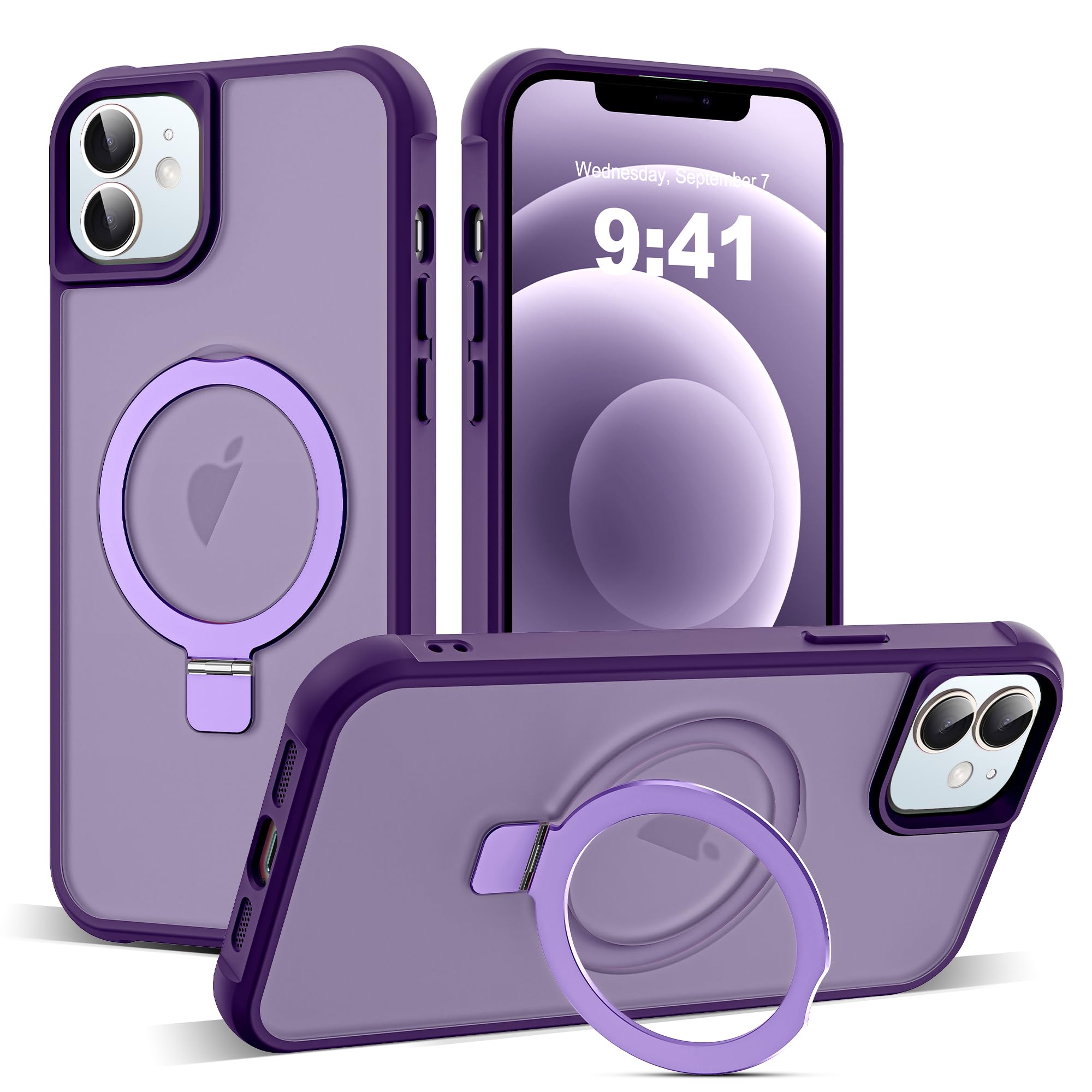 Foto 2 pulgar | Funda De Teléfono Skylmw Compatible Con Iphone 12/12 Pro 6.1 Púrpura - Venta Internacional.
