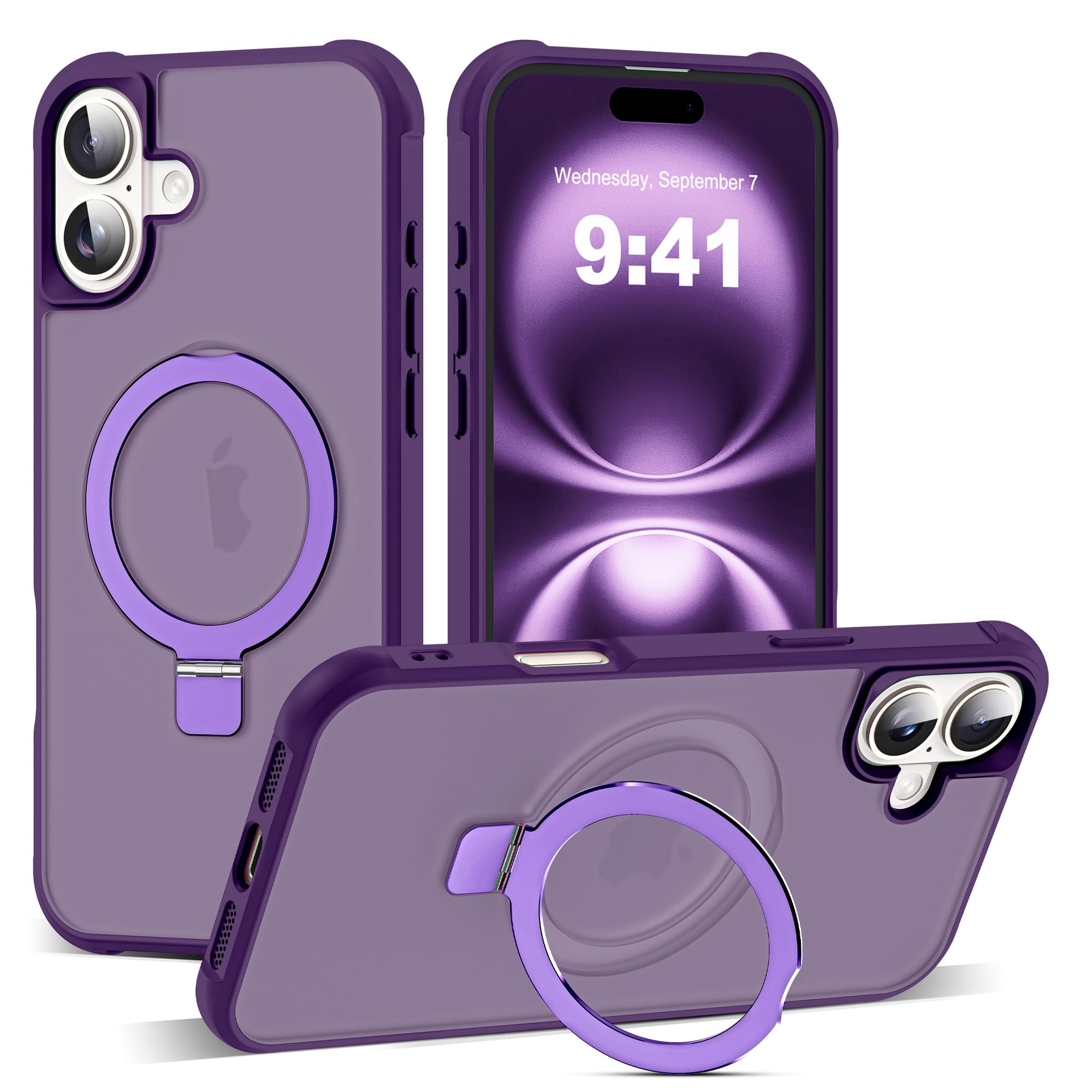 Foto 2 pulgar | Funda De Teléfono Sky-lmw Compatible Con Iphone 16 Plus, Color Morado - Venta Internacional.