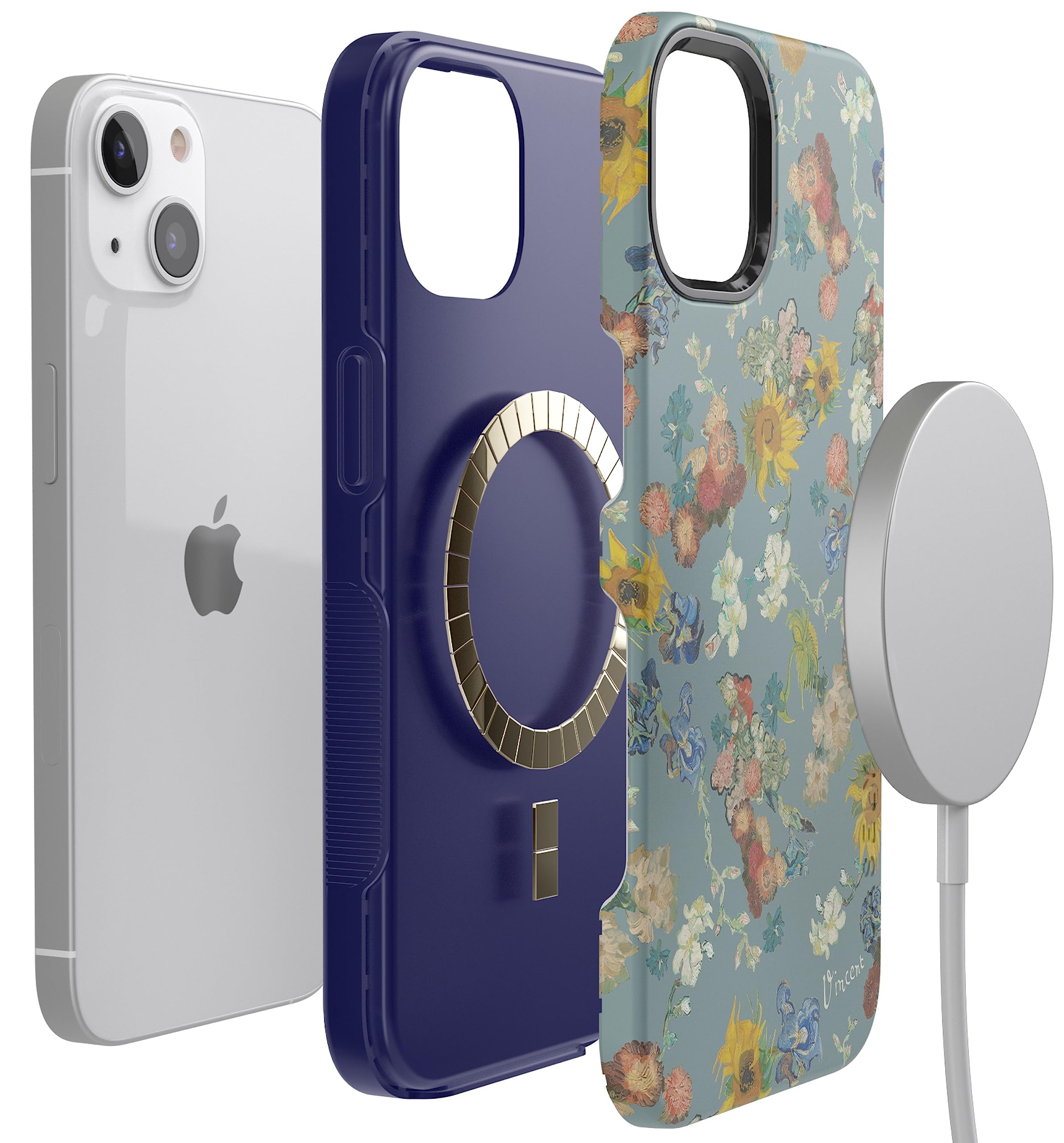 Foto 7 pulgar | Funda Para Teléfono Casely Van Gogh Flowers Iphone 15 50 Aniversario - Venta Internacional.