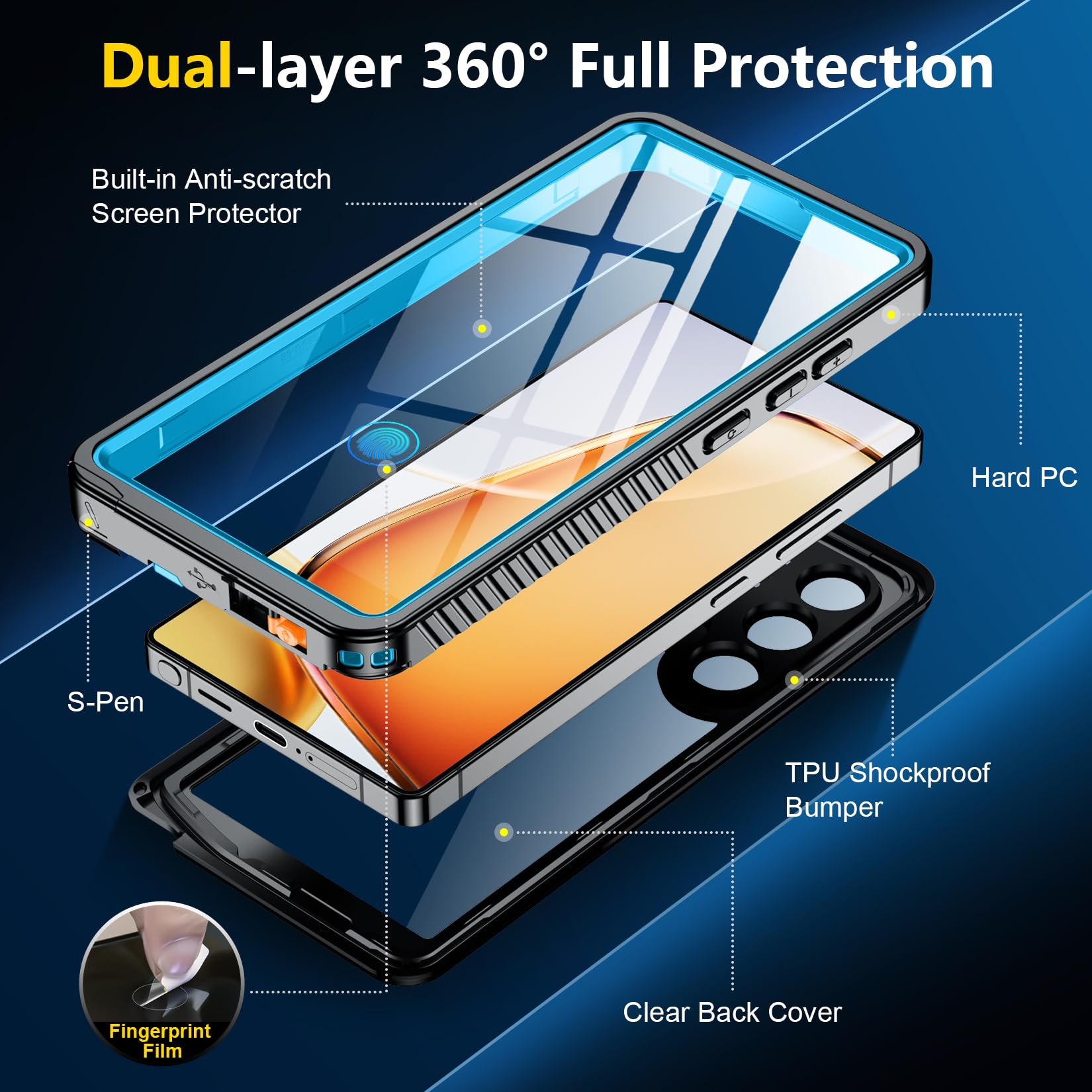 Foto 5 | Funda De Teléfono Spidercase Para Samsung Galaxy S25 Ultra Impermeable - Venta Internacional.
