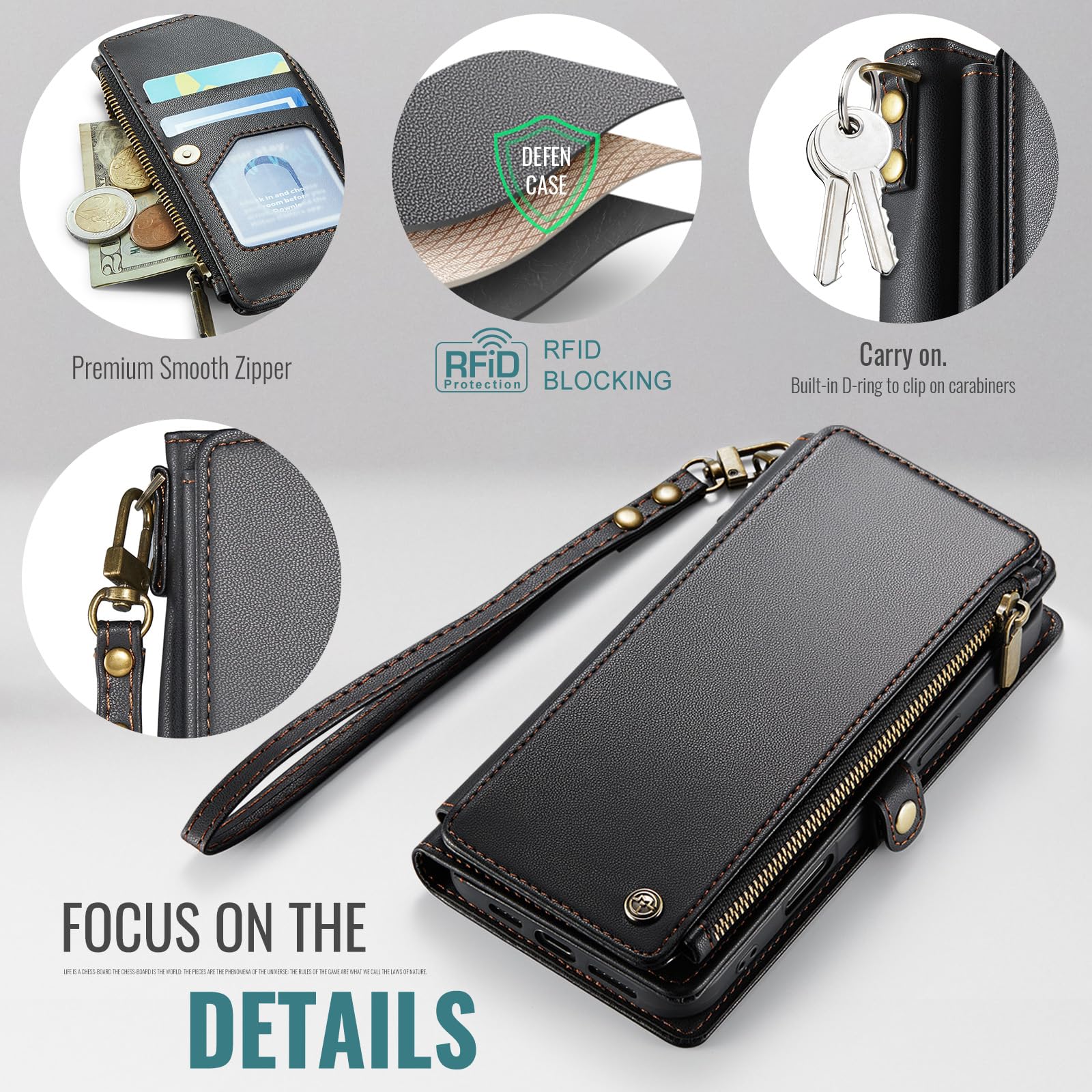 Foto 6 pulgar | Funda De Teléfono Wallet Defencase Compatible Con Iphone Se 2020 2022 - Venta Internacional.