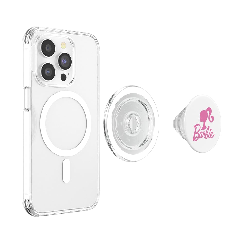 Foto 5 pulgar | Popsockets Magsafe Popgrip Para Iphone Con El Logotipo Rosa De Barbie - Venta Internacional.