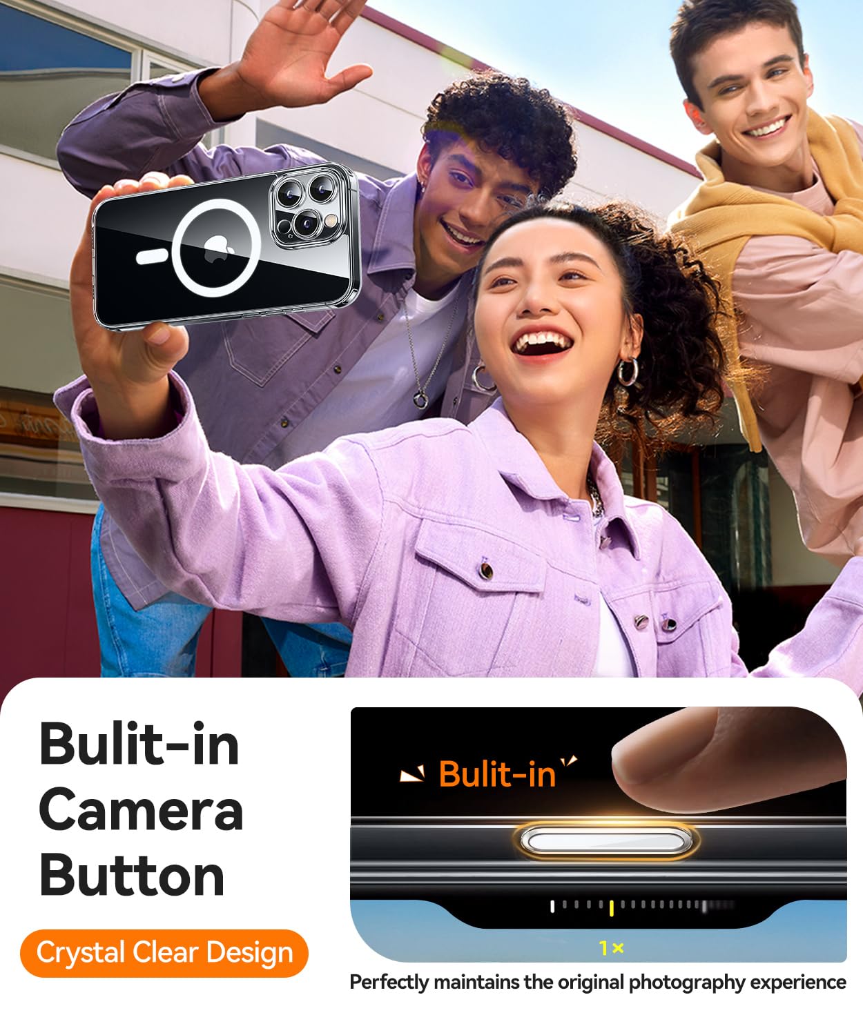 Foto 4 pulgar | Funda Magnética Canshn Compatible Con Iphone 16 Pro - Venta Internacional.