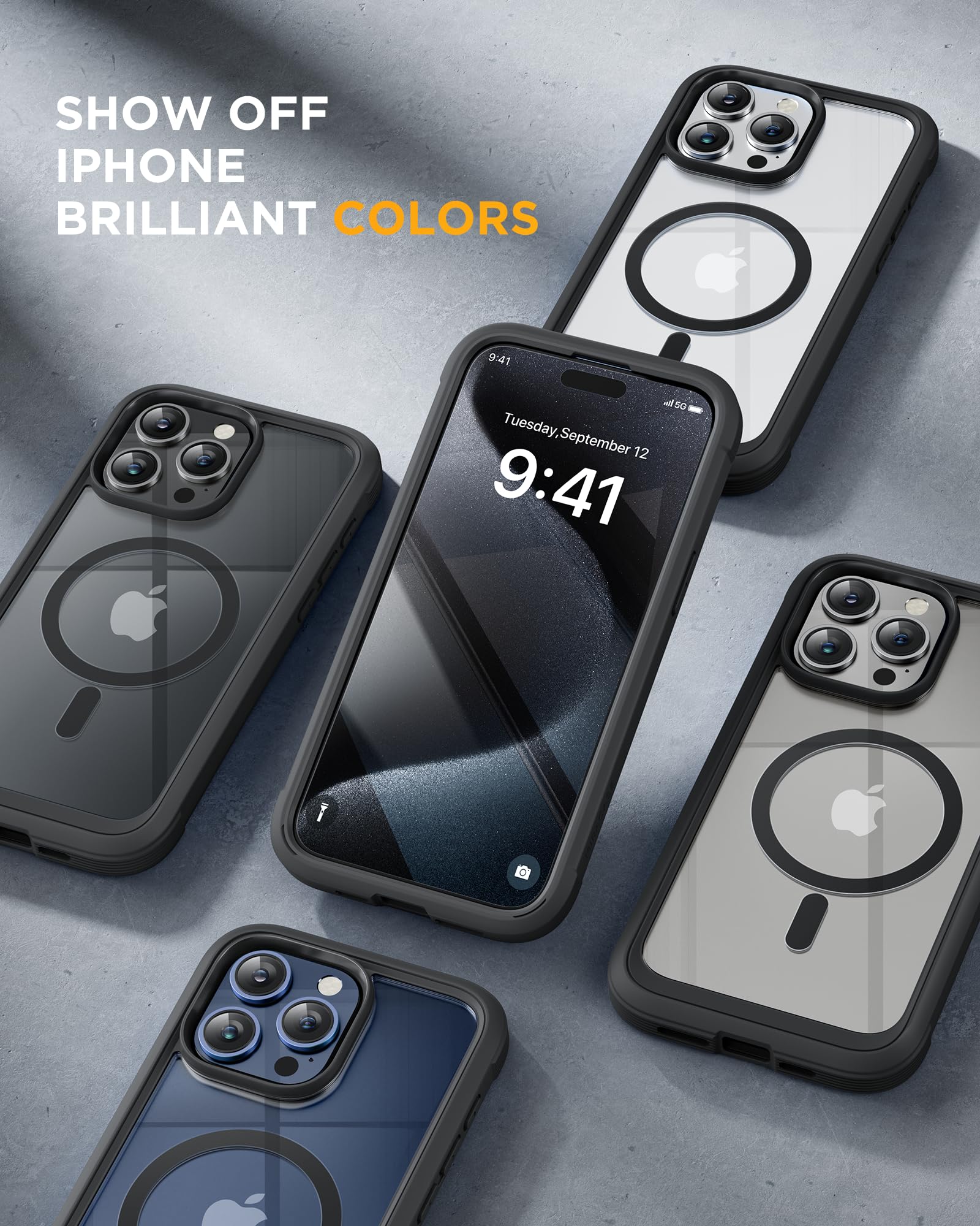 Foto 8 pulgar | Funda Magnética Miracase Con Protector De Pantalla Para Iphone 12 Pro Max - Venta Internacional.