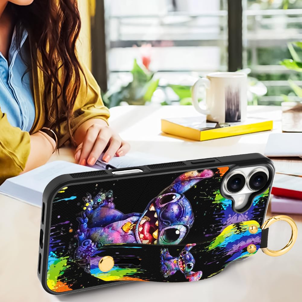 Foto 5 pulgar | Funda De Teléfono Cuwana Cartoon Para Iphone 16 Plus (2024) Con Cordón - Venta Internacional.