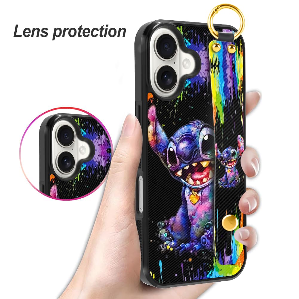 Foto 6 | Funda De Teléfono Cuwana Cartoon Para Iphone 16 Plus (2024) Con Cordón - Venta Internacional.