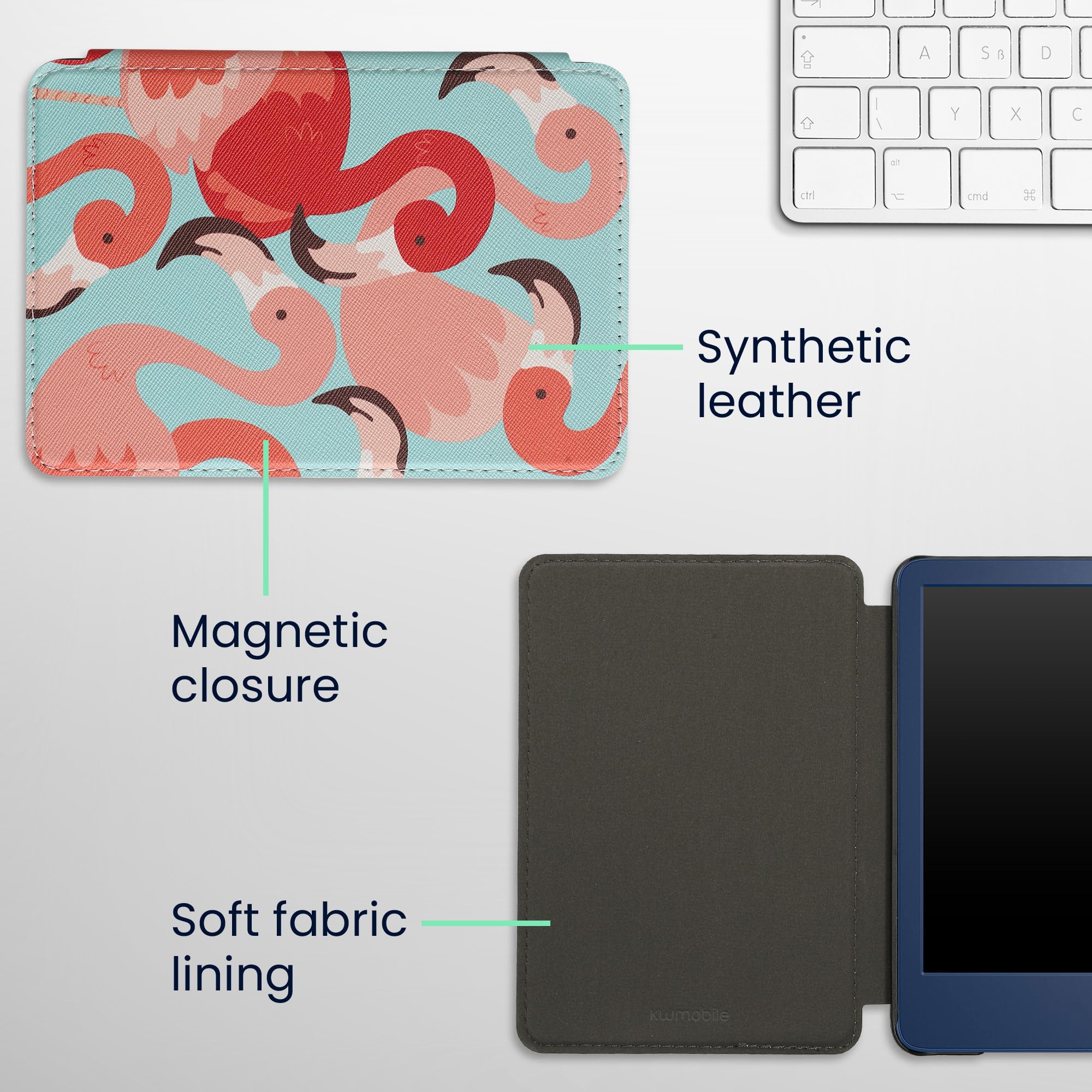 Foto 5 | Funda Para Lector Electrónico Kwmobile Compatible Con Amazon Kindle (2022/2024) - Venta Internacional.