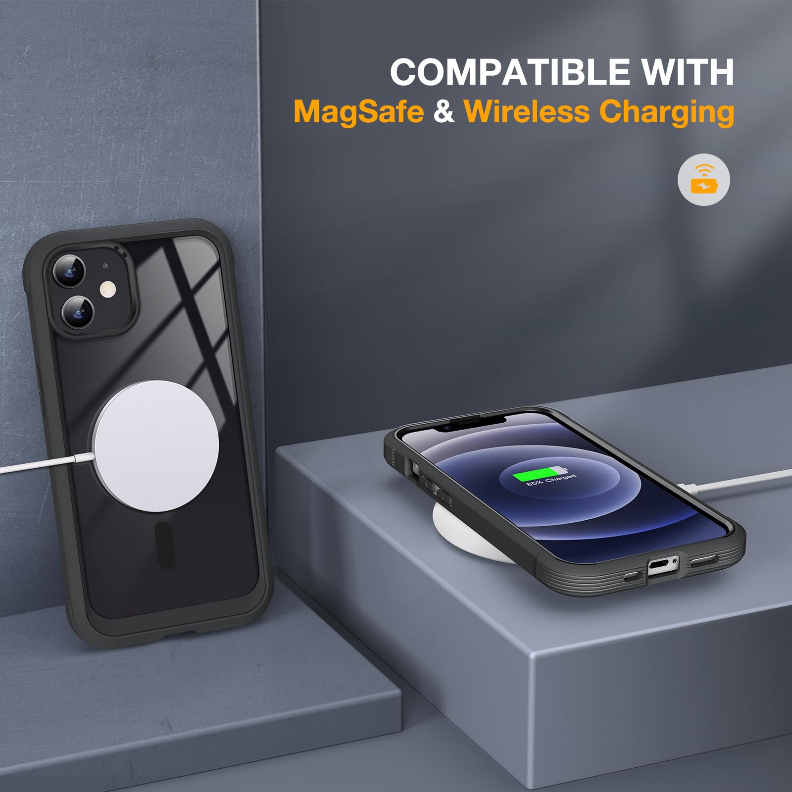Foto 5 | Funda Protectora Miracase Magnetic Glass Para Iphone 12/12 Pro - Venta Internacional.