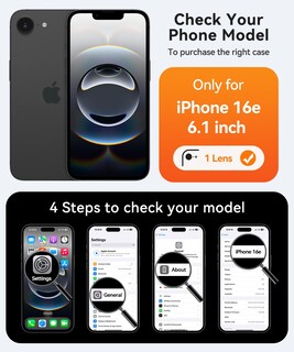 Foto 2 | Funda Magnética Canshn Para Iphone 16e A Prueba De Golpes, Color Verde - Venta Internacional.