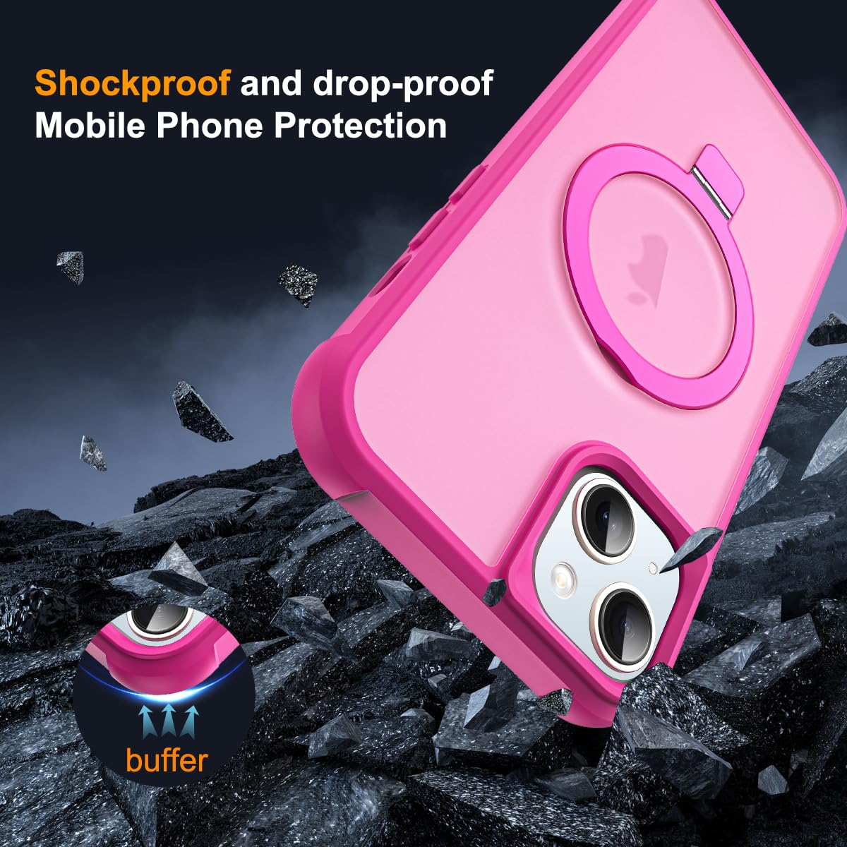 Foto 8 pulgar | Funda De Teléfono Skylmw Compatible Con Iphone 13 Y 14 6.1 Rose - Venta Internacional.