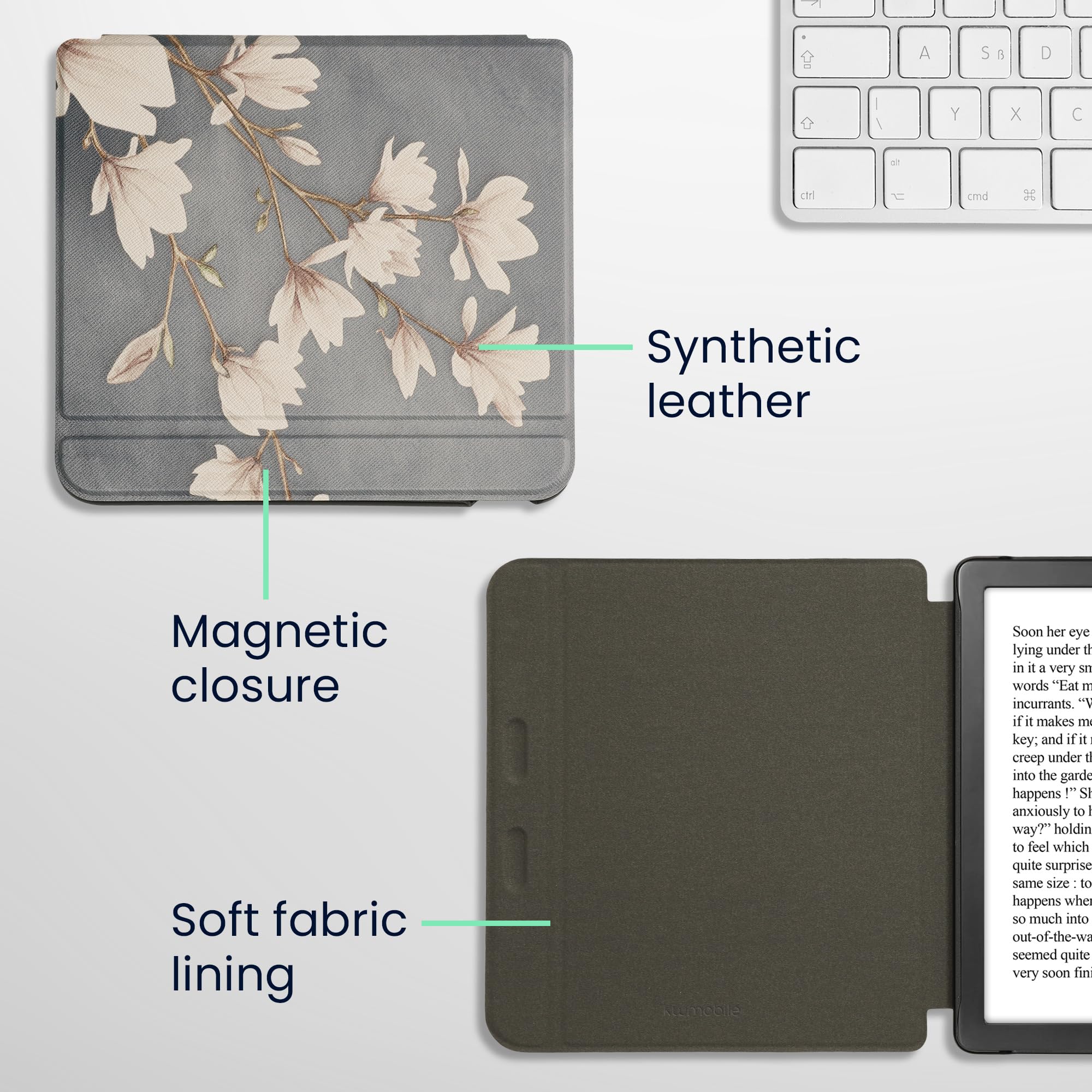 Foto 5 | Funda Kwmobile Compatible Con El Lector Electrónico Kobo Libra Colour - Venta Internacional.
