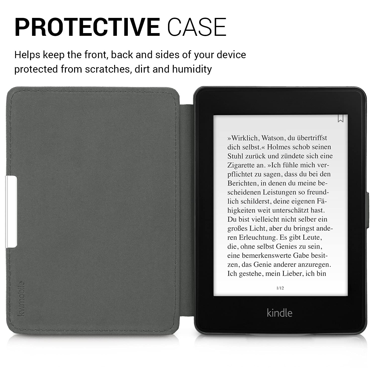 Foto 5 pulgar | Funda Kwmobile Compatible Con Amazon Kindle Paperwhite Moon - Venta Internacional.
