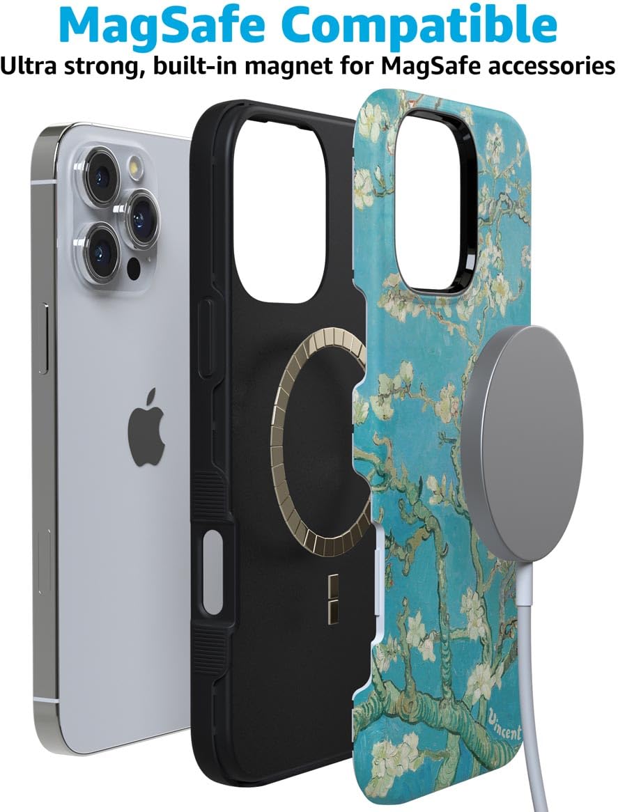 Foto 8 pulgar | Funda De Teléfono Casely Para Iphone 16 Pro Van Gogh Almond Blossom - Venta Internacional.