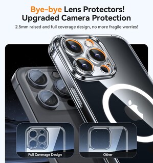 Foto 5 | Funda Magnética Canshn Compatible Con Iphone 16 Pro, Transparente - Venta Internacional.
