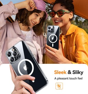Foto 7 | Funda Magnética Canshn Compatible Con Iphone 16 Pro, Transparente - Venta Internacional.