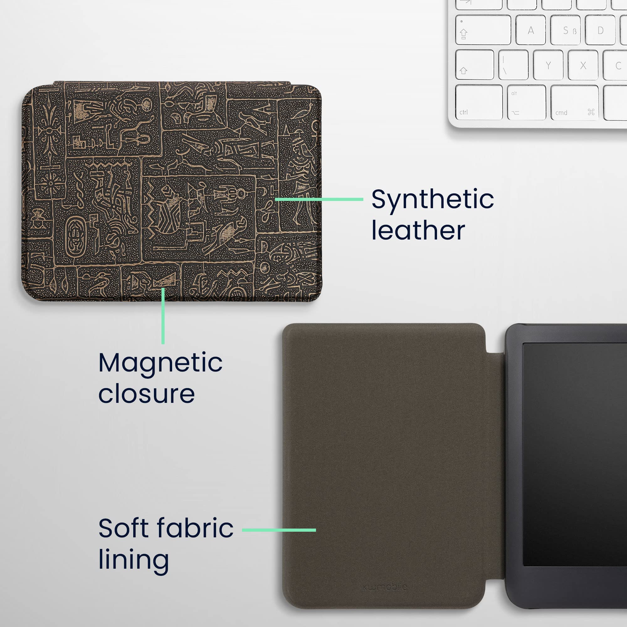 Foto 6 pulgar | Funda Para Lector Electrónico Kwmobile Compatible Con Kobo Clara 2e/tolino Shine 4 - Venta Internacional.