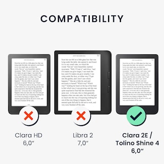 Foto 6 | Funda Para Lector Electrónico Kwmobile Compatible Con Kobo Clara 2e/tolino Shine 4 - Venta Internacional.