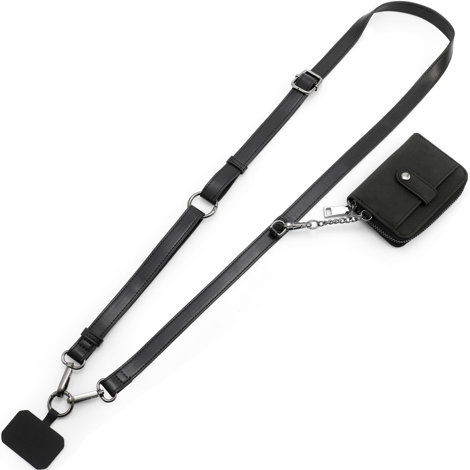 Foto 2 pulgar | Correa Para Teléfono Diaclara Clip And Go De Piel Con Cartera Negra - Venta Internacional.