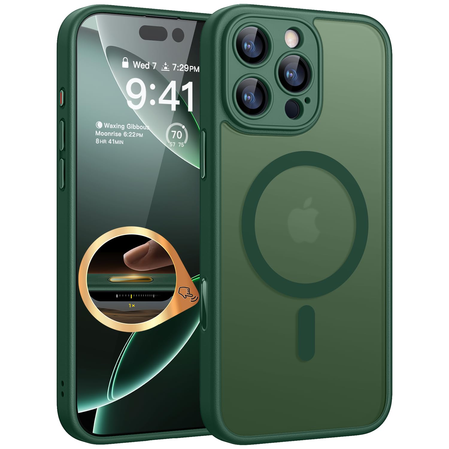 Foto 2 pulgar | Funda Magnética Canshn Compatible Con Iphone 16 Pro Max - Venta Internacional.