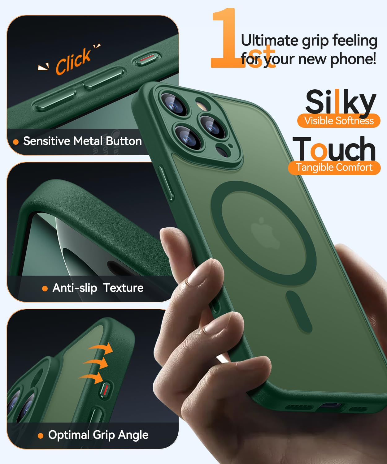 Foto 7 pulgar | Funda Magnética Canshn Compatible Con Iphone 16 Pro Max - Venta Internacional.
