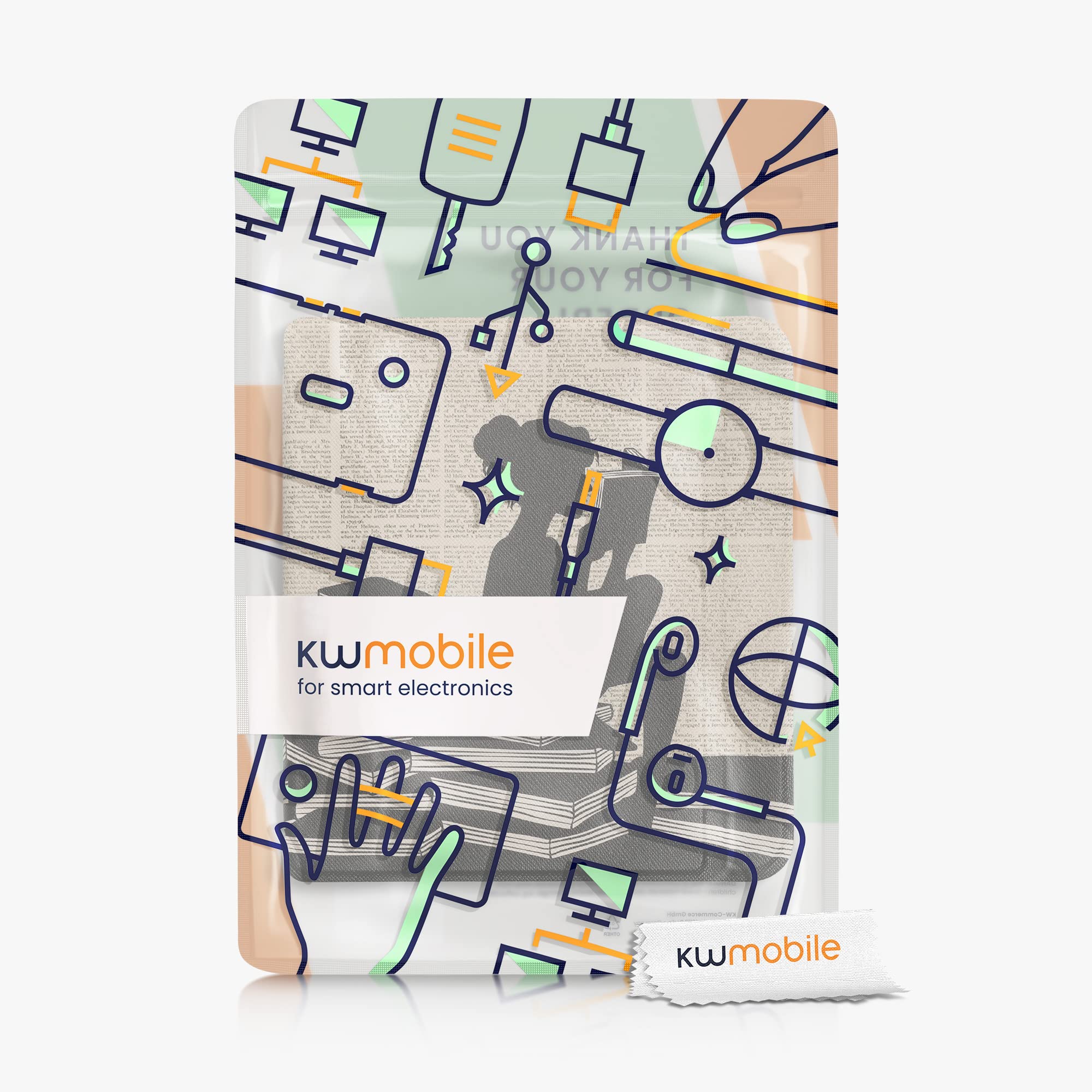 Foto 7 | Funda Kwmobile Compatible Con El Lector Electrónico Kobo Libra 2 - Venta Internacional.