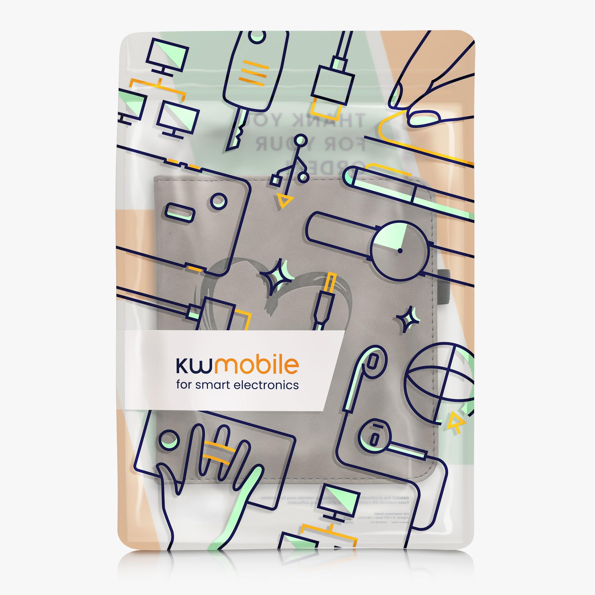 Foto 8 pulgar | Funda Kwmobile Compatible Con El Lector Electrónico Kobo Libra Colour - Venta Internacional.
