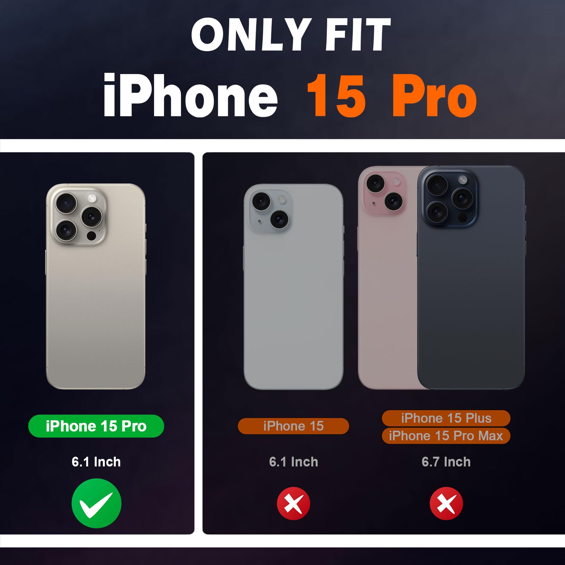 Foto 3 pulgar | Funda Tipo Cartera Shieldon Para Iphone 15 Pro 5g De Piel Auténtica - Venta Internacional.