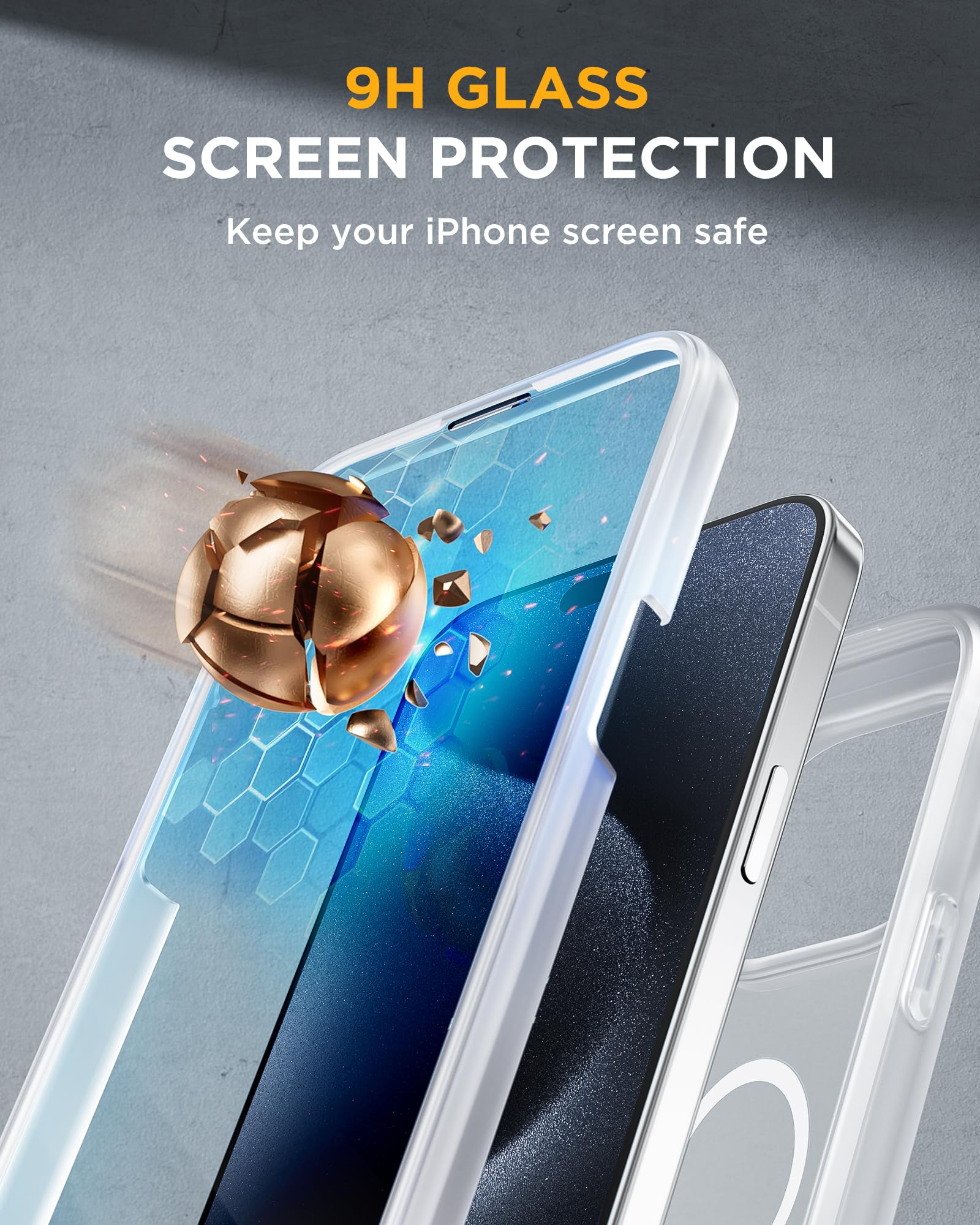 Foto 4 pulgar | Funda Magnética Miracase Para Iphone 15 Pro Max, Color Blanco - Venta Internacional.