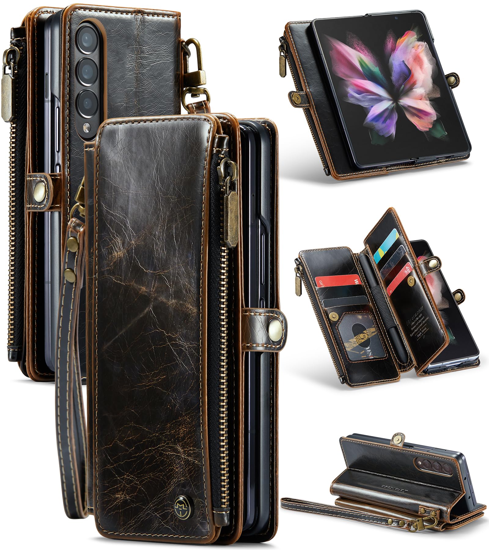 Foto 1 | Funda Tipo Cartera Defencase Compatible Con Samsung Galaxy Z Fold 3 - Venta Internacional.
