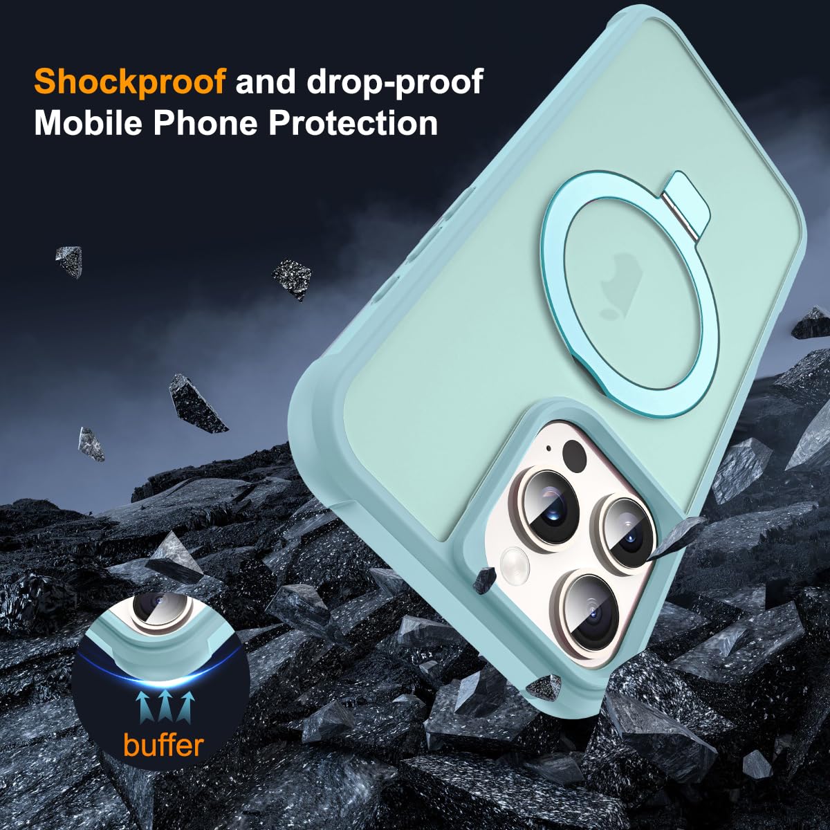Foto 8 pulgar | Funda De Teléfono Sky-lmw Compatible Con Iphone 16 Pro Max Blue - Venta Internacional.