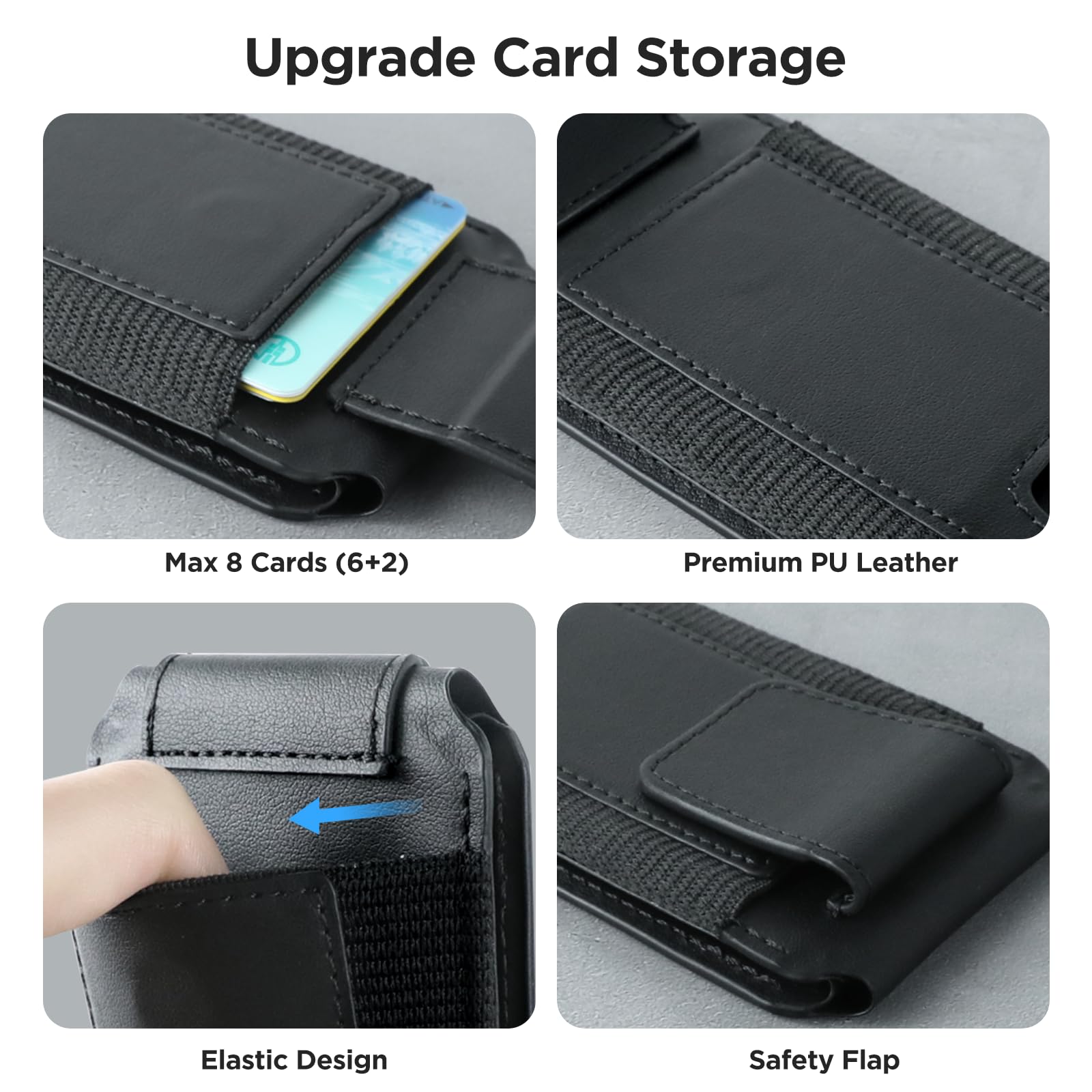 Foto 5 pulgar | Billetera Magnética Miracase Para Hombres/mujeres Con Soporte Negro - Venta Internacional.