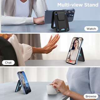 Foto 5 | Billetera Magnética Miracase Para Hombres/mujeres Con Soporte Negro - Venta Internacional.