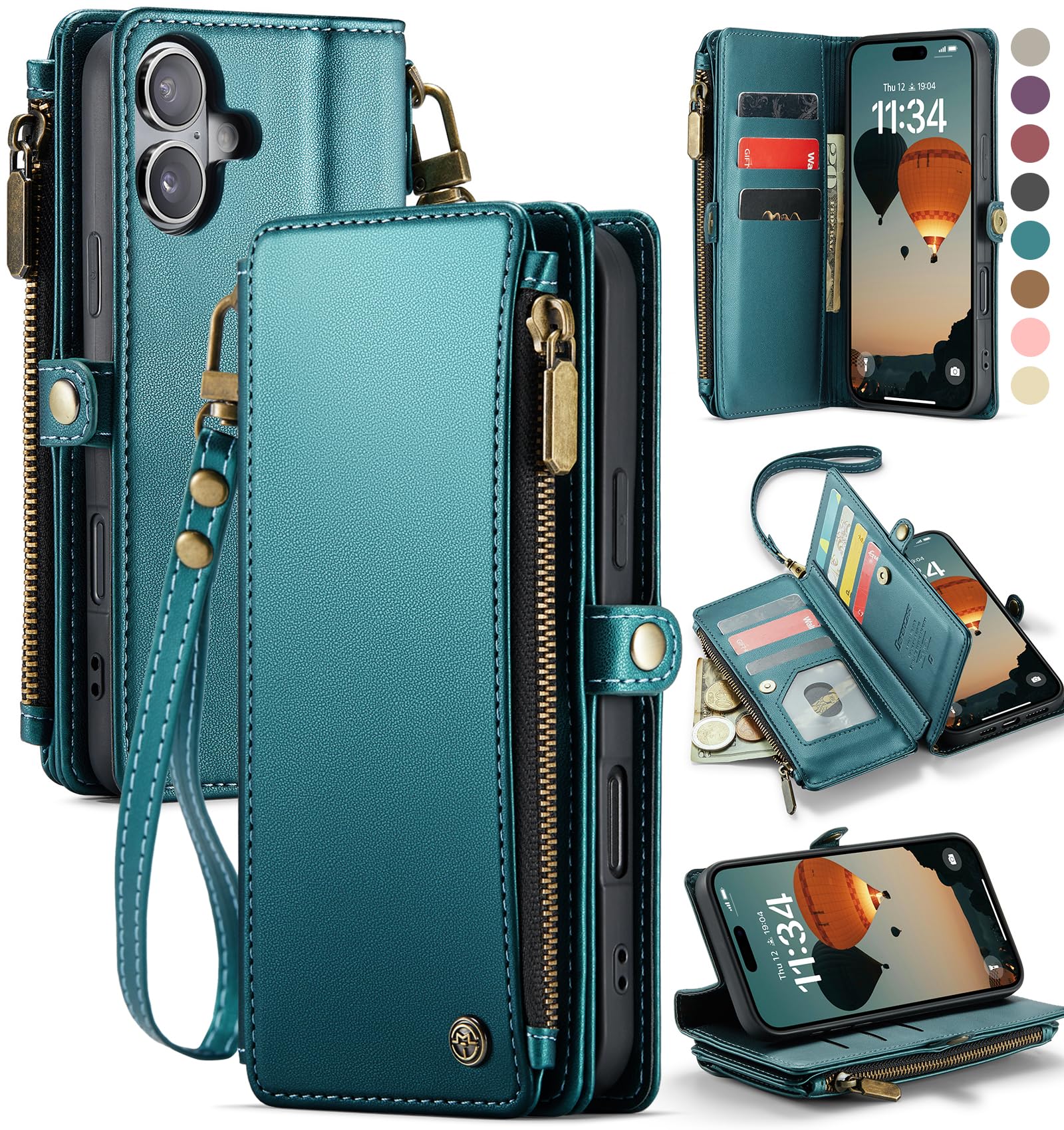 Foto 2 pulgar | Funda Para Teléfono Wallet Defense Compatible Con Iphone 16 Plus - Venta Internacional.