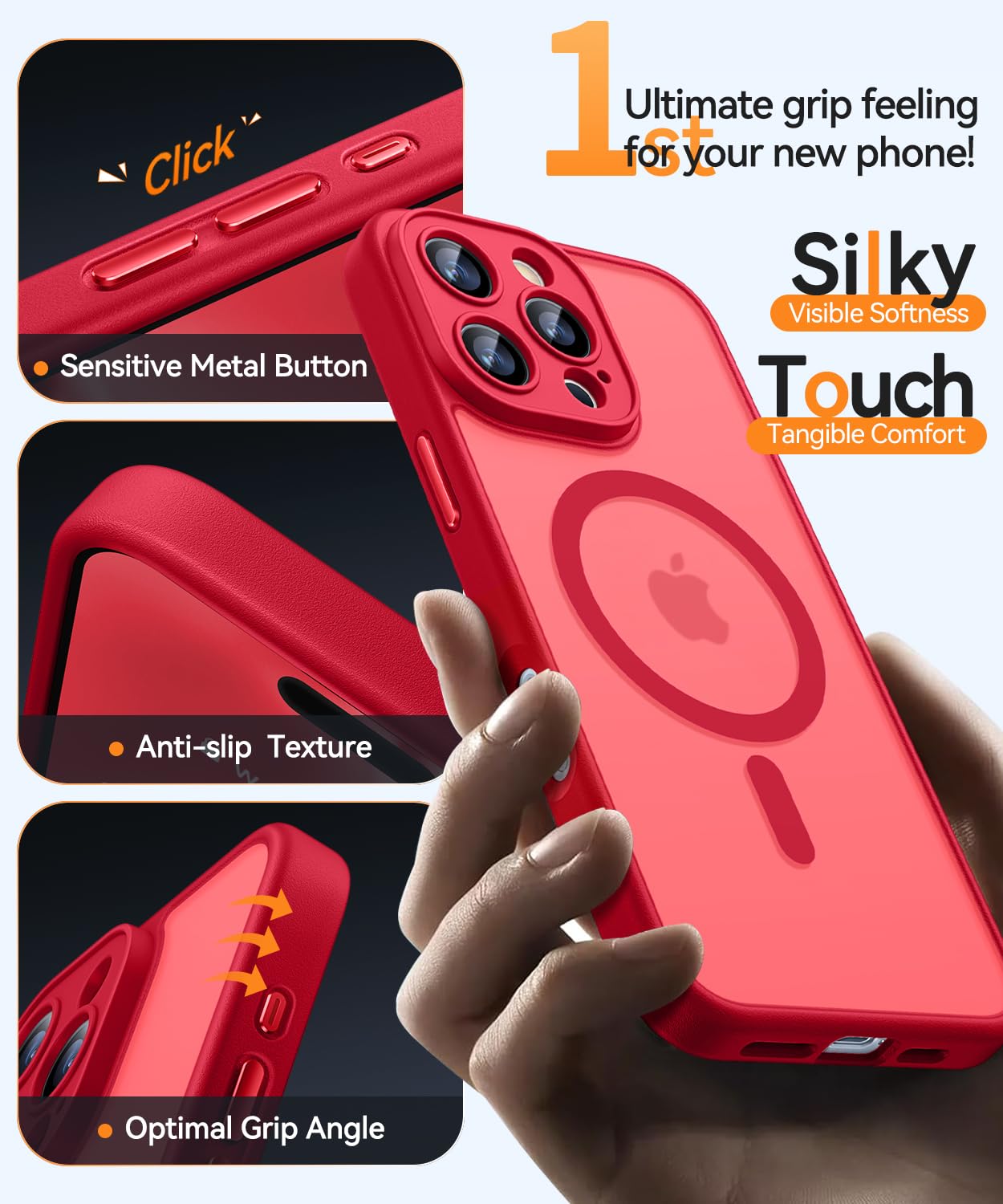 Foto 7 pulgar | Funda Magnética Canshn Compatible Con Iphone 16 Pro Max - Venta Internacional.