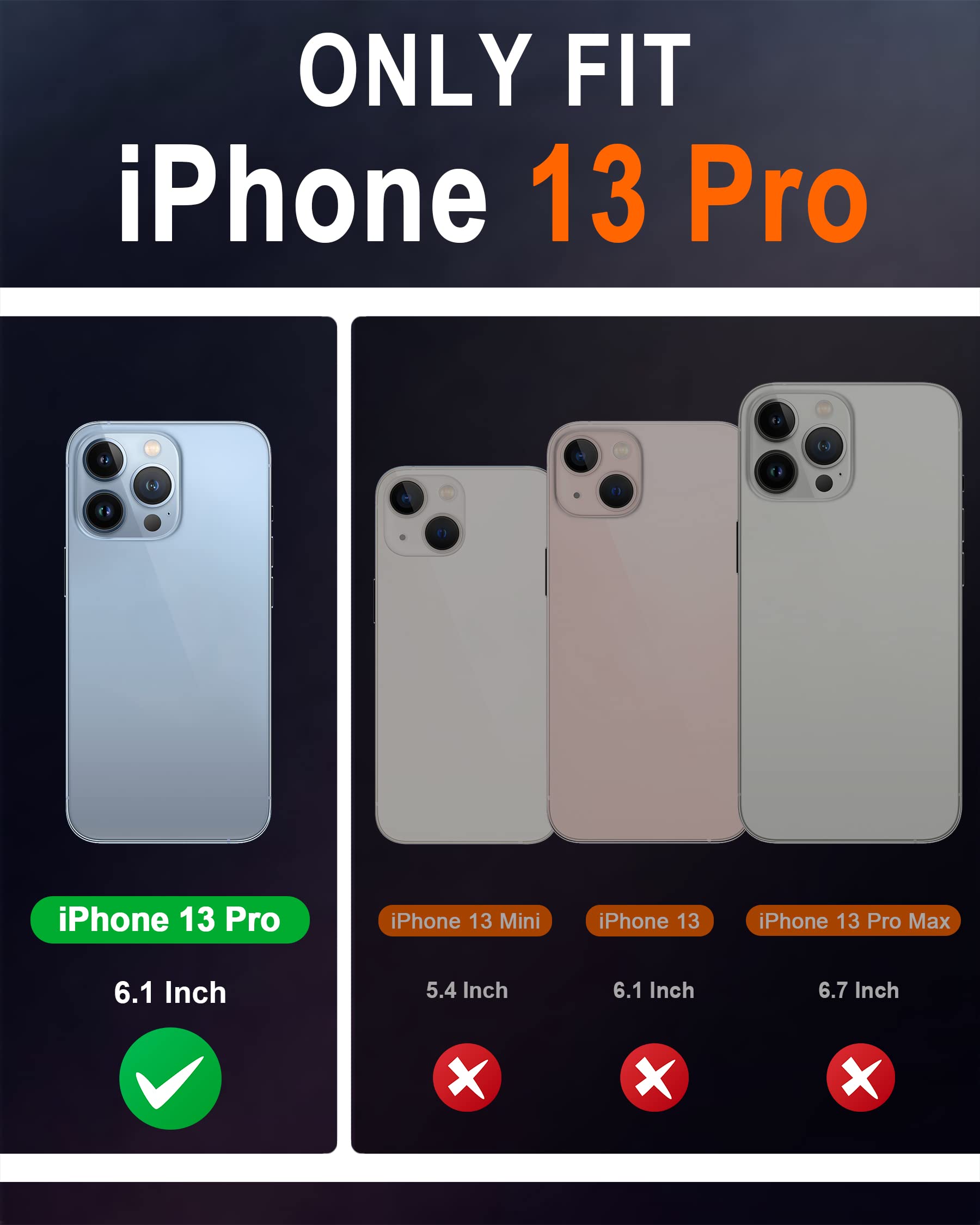 Foto 3 pulgar | Funda Shieldon Para Iphone 13 Pro 5g De Piel Auténtica Tipo Cartera - Venta Internacional.