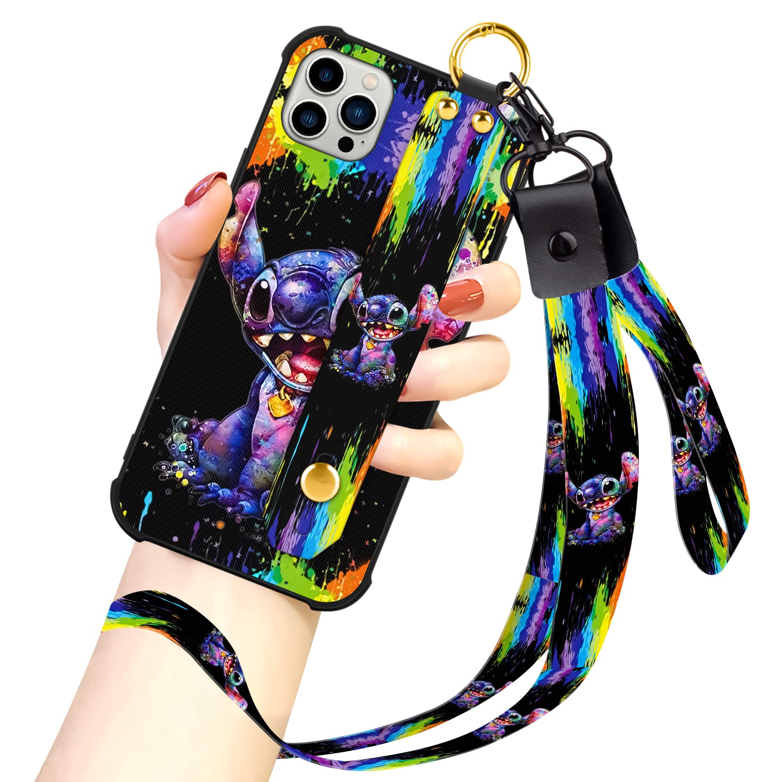 Foto 2 pulgar | Funda De Teléfono Cuwana Cartoon Para Iphone 13 Pro Max De 6.7 Pulgadas Con Cordón - Venta Internacional.